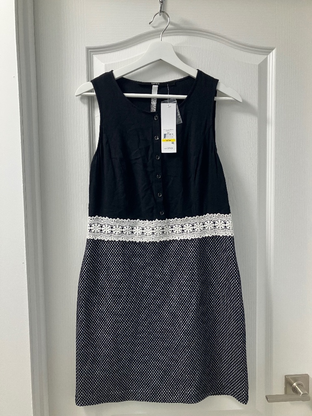 NWT Kensie sleeveless contrast sheat dress size medium